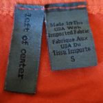 Urban Outfitters  LEFT OF CENTER ORANGE MIXED MEDIA LS ASYMMETRICAL SHIRT S Photo 10