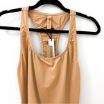 SKIMS NWT Swim Cycle Suit One Piece Women's Size M Ochre Racerback Scoop Neck L Photo 5
