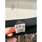 Jenni Kayne  Silver Sparkle Sequin Black Fitted Slim Pants Disco NYE Pants sz S Photo 7