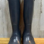 Hunter  Women's Size 6 Original Tall Glossy‎ Dark Gray Rain Boots Photo 0