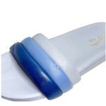 Seychelles  Sandals Size 9 Leather Low Key Blue Bright Open Toe Slides‎ Photo 5