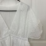 SheIn  Tiered Skirt Floral Eyelet Dress in White Photo 1