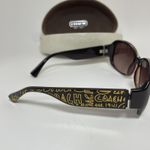 Coach  S2002 Black Logo Sunglasses Gradient Lenses Hard Shell Case Photo 1