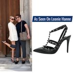 Valentino Garavani Noir Rockstud 100mm Caged Leather Pumps Black Size 36.5 Photo 1