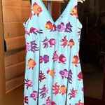 Nick & Nora  Koi Fish Blue Sleeping Gown Chemise Dress Size Small Photo 5