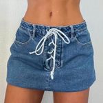 PacSun  tie front mini skirt Photo 0