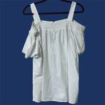 Nautica  women’s size XXL cold shoulder embroidered top blue white striped new Photo 1