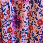 WRAP DRESS BOHO DESIGN BRIGHT BOLD PINK AND BLUES FLORALS SIZE SMALL/MEDIUM Photo 8