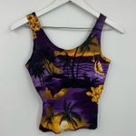 American Vintage Vintage Y2K Floral Tropical Tank Top Size Medium Bright Summer Beach Early 2000s Photo 1