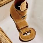 Sézane NWT Sezane Jones in Honey Suede Split Leather Waist Belt 90 cm Photo 2