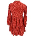 Rails  Everly Carmine Daisies Floral Ruffle Mini Dress Size XXS Photo 4