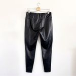 Athleta All Over Gleam Faux Leather High Rise Black Leggings Size L Photo 2