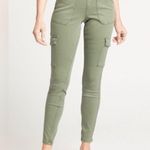 Spanx  Stretch Twill High Rise Cargo Skinny Ankle Pants In Soft Sage Green C30 Photo 2