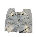 Wild Fable  High Rise Mom Jeans Destroyed Blue Denim Distressed Size 2 Photo 1