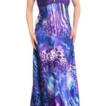 B. Smart Purple Multi- Color Animal Print Silk Size 24 Photo 0