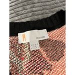 Missoni  Knit Cardigan 6 Italy Red Black Wool Viscose Floral Stripes Classic Photo 2