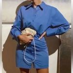 ZARA ✨ Blue Pleated Shirt Dress✨ Photo 2