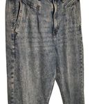 American Eagle Mom Jeans High Rise Cuffed 90s Y2K Stonewashed Pleated 6 Photo 4