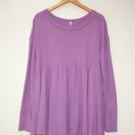 Free People Forever Your Girl Babydoll Long Sleeve Top Photo 0