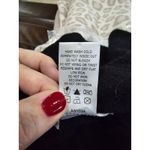 Quacker Factory Wool Cardigan Zip Up Sweater Black White Snowman Size Large Photo 6