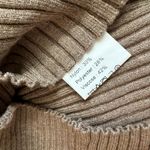 SheIn Basics Neutral Brown Johnny Collar Long Sleeve Business Casual Sweater Size Large Photo 3