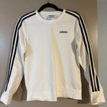 Adidas  White Crew Neck Sweatshirt. Small. Photo 0