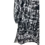Ava & Viv Black And White Sheer Long Sleeve Knee Legnth Tunic Button Up Top 3x Photo 5