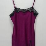 Victoria's Secret  2008 Purple Lace Mini Slip Dress Nightgown Y2k Size Large Photo 0