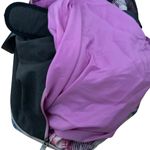 Athleta gym overnight bag duffle travel medium black and pink and purple Photo 12