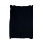 Vince  Black Ponte Knit Leather Trim Pencil Skirt Size‎ 4 Photo 4