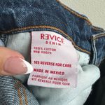 Revice Denim Revice Dark Solid Blue Wash High Rise Straight Leg Jeans Size 25 Made in Mexico Photo 4