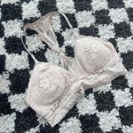Aerie Women's Cream and Black Bra Photo 1