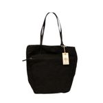 Lucky Brand Reeve tote black Bag white embroidered hobo boho look 13" x 15" Photo 4