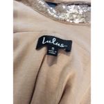 NWT LuLus Rose Gold bodycon drop back cocktail dress Small S Bling Lined Photo 5