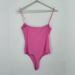 Naked Wardrobe  Pink‎ Got The Scoop Tank Bodysuit Sz L NWT Photo 7