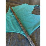 Forever 21  Metallic Halter Neck One Piece Swimsuit Mint Green High Cut Small Photo 2