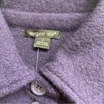 August Silk Vintage  100% wool purple cropped coat size L NWT Photo 3