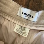 Tribal Petite Linen Pants Tan Size 8P Photo 2