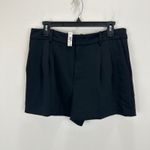 Madewell Easy Pleated Trouser Shorts Crepe Jet Black Relaxed Classic US 4 NWT Photo 5