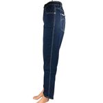 Jordache Vintage Blue Dark Wash High Rise Straight Wide Leg Denim Jeans Pants 29 Photo 1