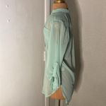 fab'rik Fab’rik Sheer Mint Green High Low Top S Boho Coconut Girl Coquette Girl Pastel Photo 3