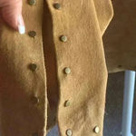 DAVID BROOKS Pig Suede Leather Jacket Women Studded Western Boho Brown S 18 Tan Photo 10