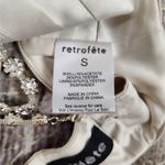 Retrofête Retrofete Zeke Bra Top in Champagne Size Small NWT Satin Crystal Embellishments Photo 9