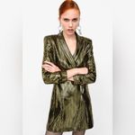 ZARA  Gold Blazer dress large Photo 2