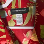 Sag Harbor Red Hawaiian Tropical‎ Shirt Photo 2