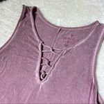 American Eagle Soft & Sexy Dusty Pink Sleeveless Crisscross Tank Top Photo 3