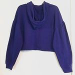 Wild Fable Purple Drop Shoulder Cropped Hoodie Photo 2