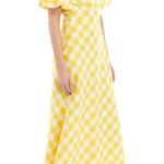 Crown & Ivy Yellow Gingham Maxi Dress Photo 2