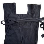 Reformation ✨ Black Kassia Tie Waist Ribbed Pants✨ Photo 8