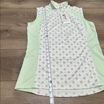 Riding Sport Airless Sleeveless Equestrian 1/4 Zip Kaleidoscope Top Size Small Green Photo 8